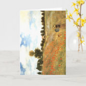 Carte Folded Greeting Card (Fleur jaune)