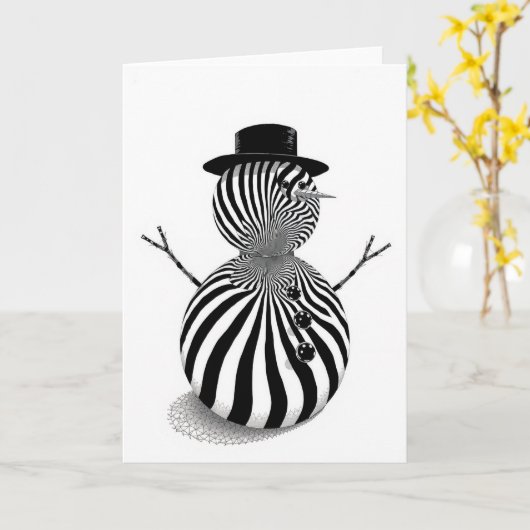 Carte Folded Greeting Card (Fleur jaune)