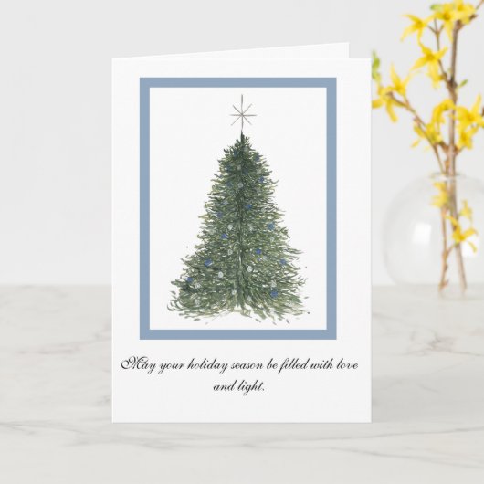 Carte Folded Greeting Card (Fleur jaune)