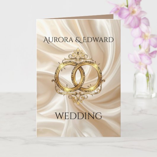 Carte Folded Greeting Card (Orchidée)