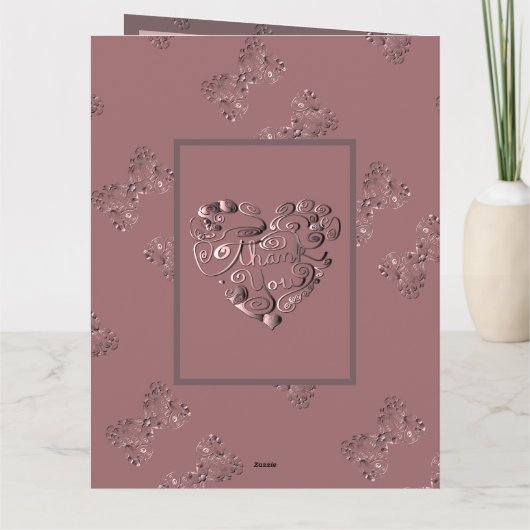 Carte Folded Greeting Card (Dos)