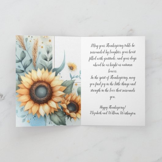 Carte Folded Greeting Card (Intérieur)
