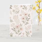 Carte Folded Greeting Card (Fleur jaune)