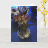 Carte Folded Greeting Card (Fleur jaune)