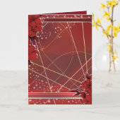 Carte Folded Greeting Card (Fleur jaune)