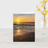 Carte Folded Greeting Card (Fleur jaune)