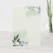 Carte Folded Greeting Card (Dos)