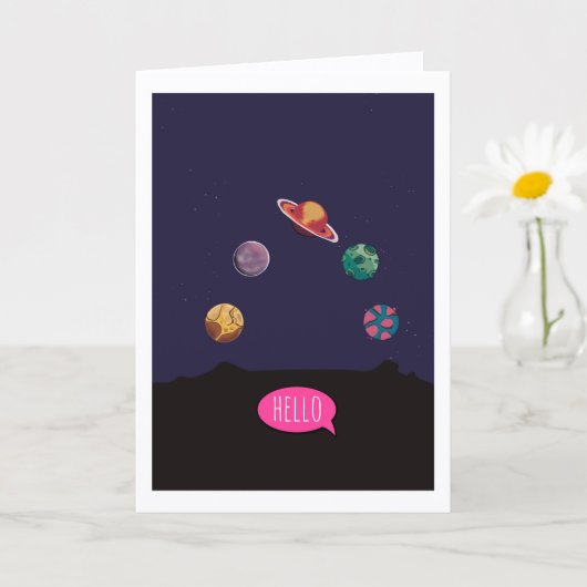 Carte Folded Greeting Card (Petite plante)