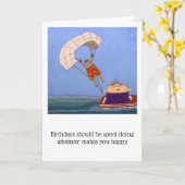 Carte Folded Greeting Card (Fleur jaune)