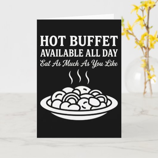 Carte Folded Greeting Card (Fleur jaune)