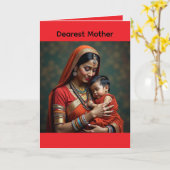 Carte Folded Greeting Card for Mother's Day (Fleur jaune)