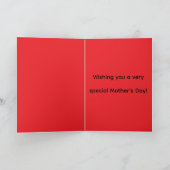 Carte Folded Greeting Card for Mother's Day (Intérieur)