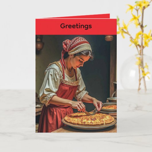 Carte Folded Greeting Card for Mother's Day (Fleur jaune)