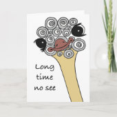 Carte Folded Greeting Card Long time no see (Devant)