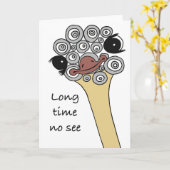 Carte Folded Greeting Card Long time no see (Fleur jaune)