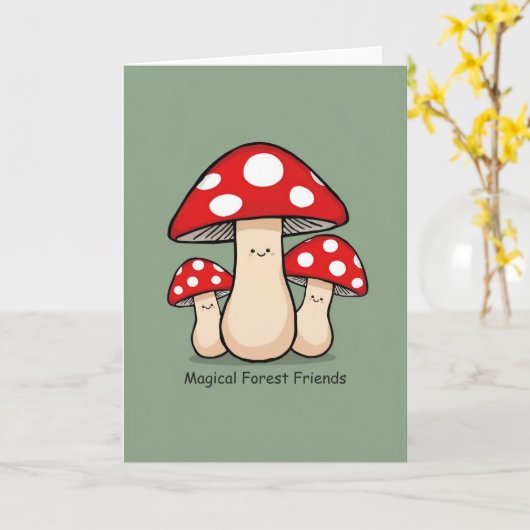 Carte Folded Greeting Cards (Fleur jaune)