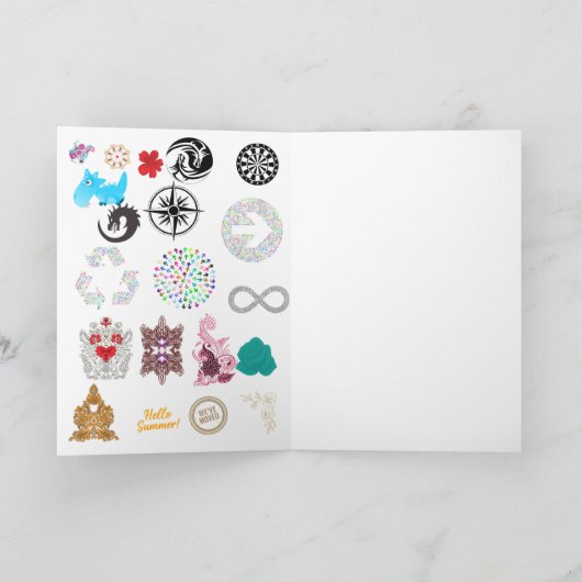 Carte Folded Greeting Cards | Paisley Floral Ornamental (Intérieur)