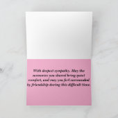 Carte Folded Landscape Sympathy Card (Intérieur)
