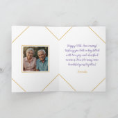 Carte Foliage aquarelle 50e anniversaire de Mariage (Intérieur)