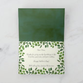 Carte Foliage de printemps simple Bonne fête des mères (Intérieur)