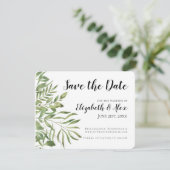 Carte Foliage simple, Enregistrer la date avec le site M (Debout devant)