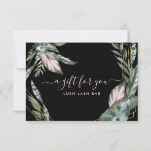 Carte Foliage tropical moderne Certificat cadeau
