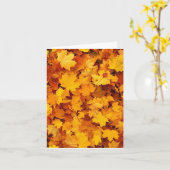Carte Folithe d'automne (Fleur jaune)