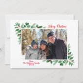 Carte Folithe d'hiver Joyeux Noël Photo (Devant)