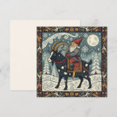 Carte Folklore scandinave Tomte  (Devant / Derrière)