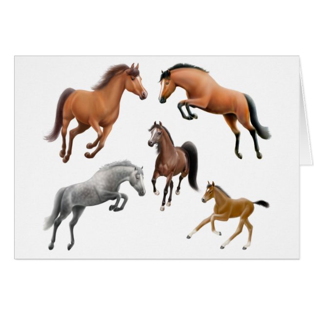 Carte folle de cheval (Devant horizontal)
