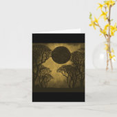 Carte foncée d'or d'éclipse de forêt (Fleur jaune)