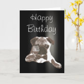 Carte foncée élégante de joyeux anniversaire de (Fleur jaune)