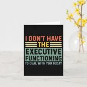 Carte Fonction Exécutive Funny Adhd Femmes Enfants Asd A (Fleur jaune)