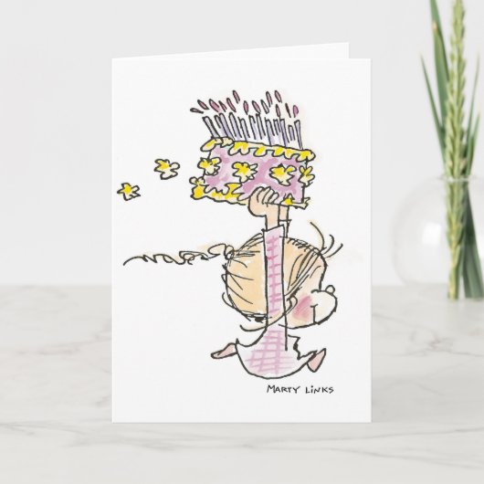 Carte Fonctionnement de fille de l'anniversaire BD-001 (Devant)