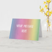 Carte Fond aquarelle - Personnalisez votre propre (Fleur jaune)