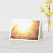 Carte Fond de cimes d'arbres au soleil (Fleur jaune)