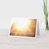 Carte Fond de cimes d'arbres au soleil (Devant)