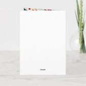 Carte Fond floral abstrait, vibrant, (Dos)