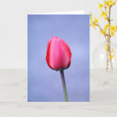 Carte Fond lavande élégant tulipe rose vide (Fleur jaune)