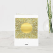 Carte Fond Soleil Doré (Dos)