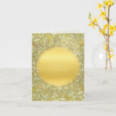 Carte Fond Soleil Doré (Fleur jaune)