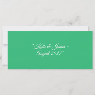 Carte Fond vert menthe plat – Conception de mariage