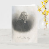 Carte Fondateur de méthodiste de John Wesley (Fleur jaune)