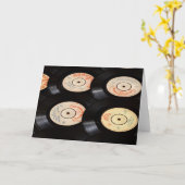 Carte Fonds de disques vinyles (Fleur jaune)