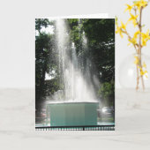 Carte Fontaine à Washington, Iowa (Fleur jaune)