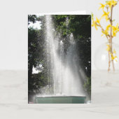 Carte Fontaine à Washington, Iowa (Fleur jaune)