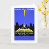 Carte Fontaine de Buckingham 1939 WPA (Fleur jaune)