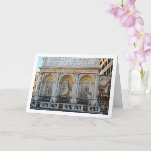 Carte Fontana dell'Acqua Felice, Rome, Italie (Orchidée)