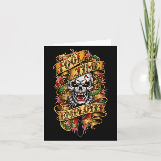 Carte Fool Time Employee Funny Office Humor (Devant)