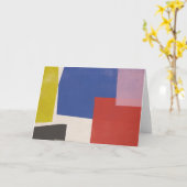 Carte Foolscap - Colorblocs modernes (Fleur jaune)